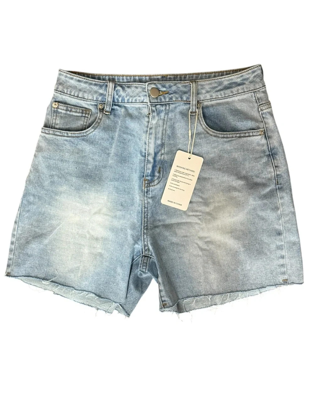 High Waist Jean Shorts Cutoff Long Denim Mom Shorts